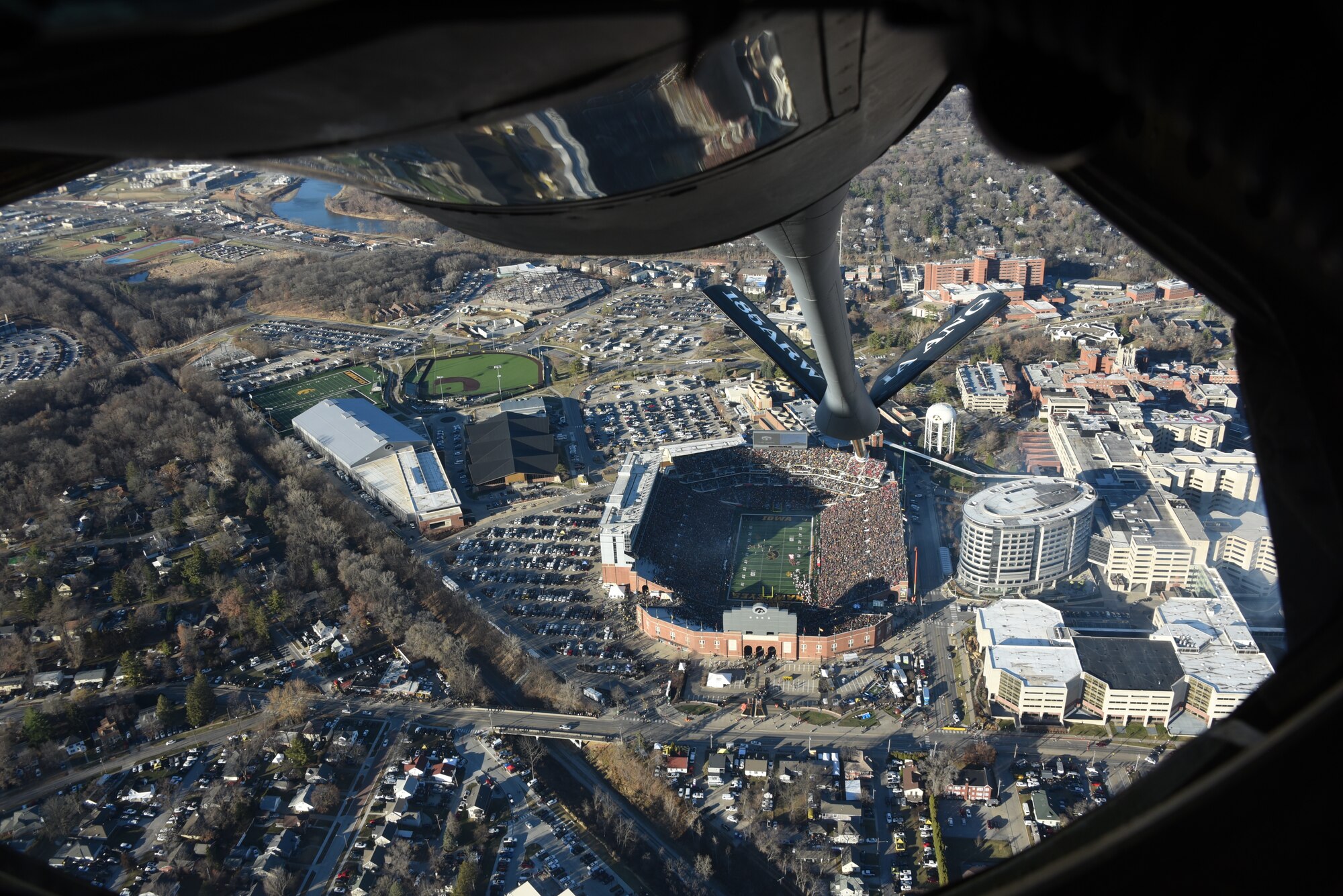 Airmen at Kinnick Stadium