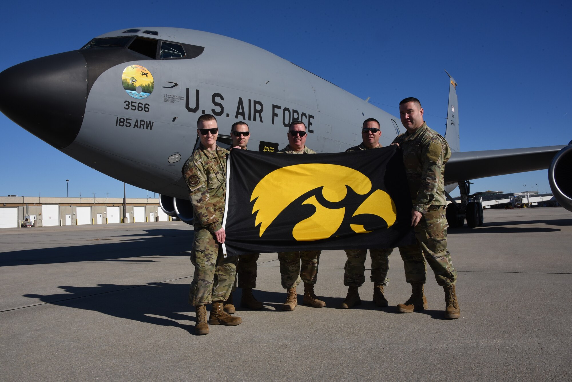 Airmen at Kinnick Stadium