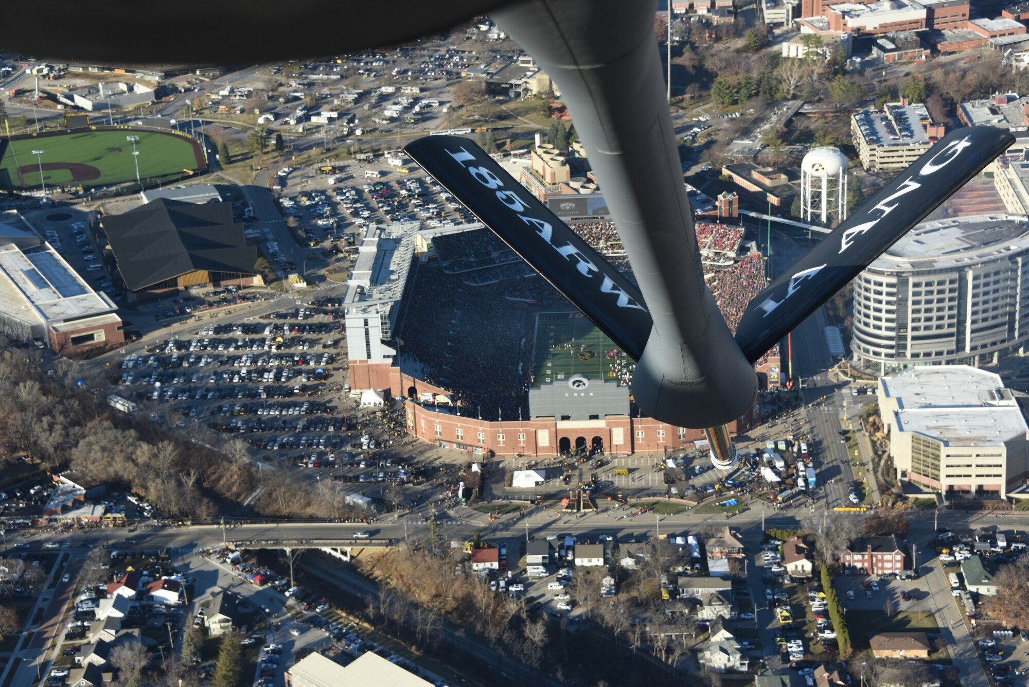 Airmen at Kinnick Stadium