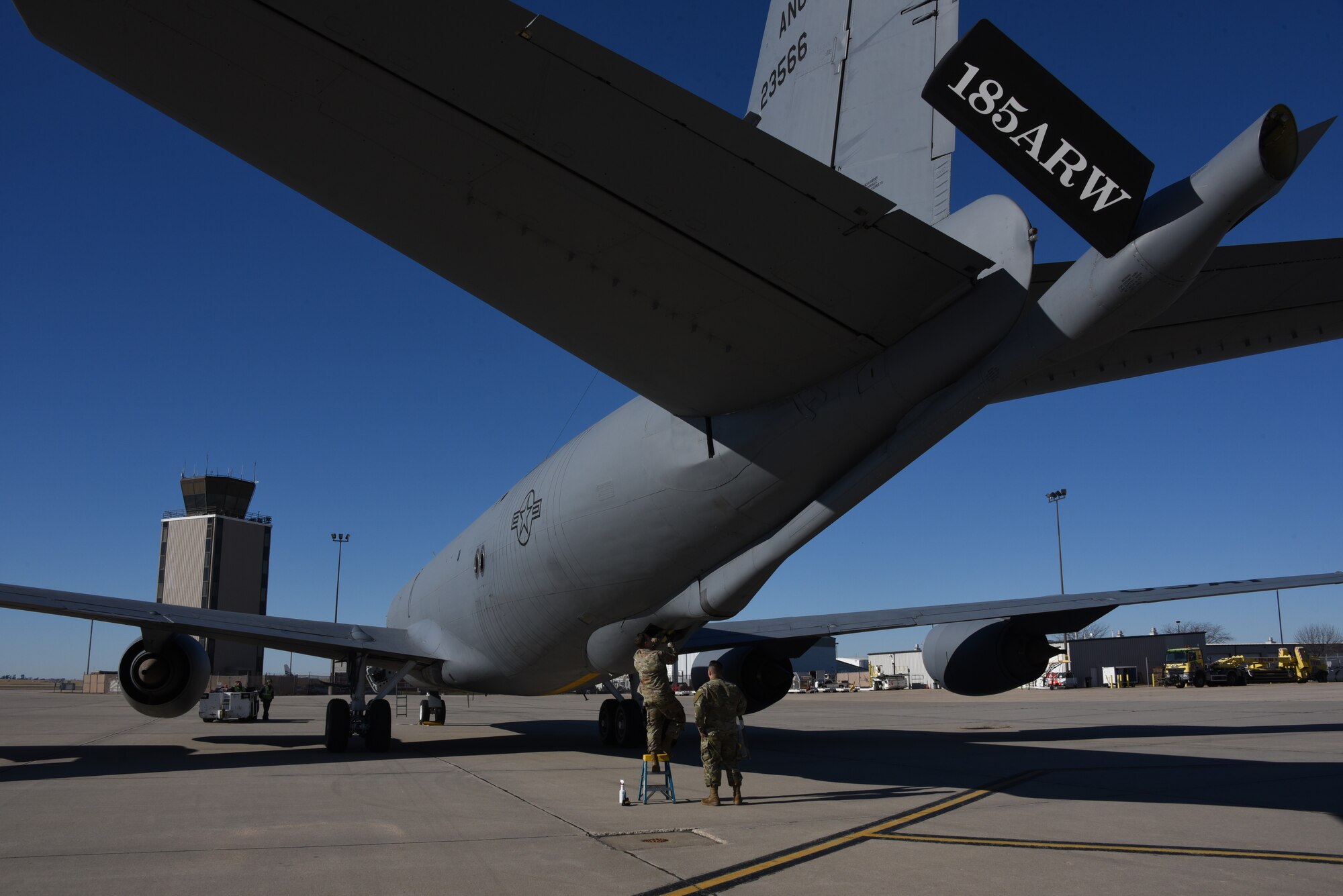 Airmen at Kinnick Stadium