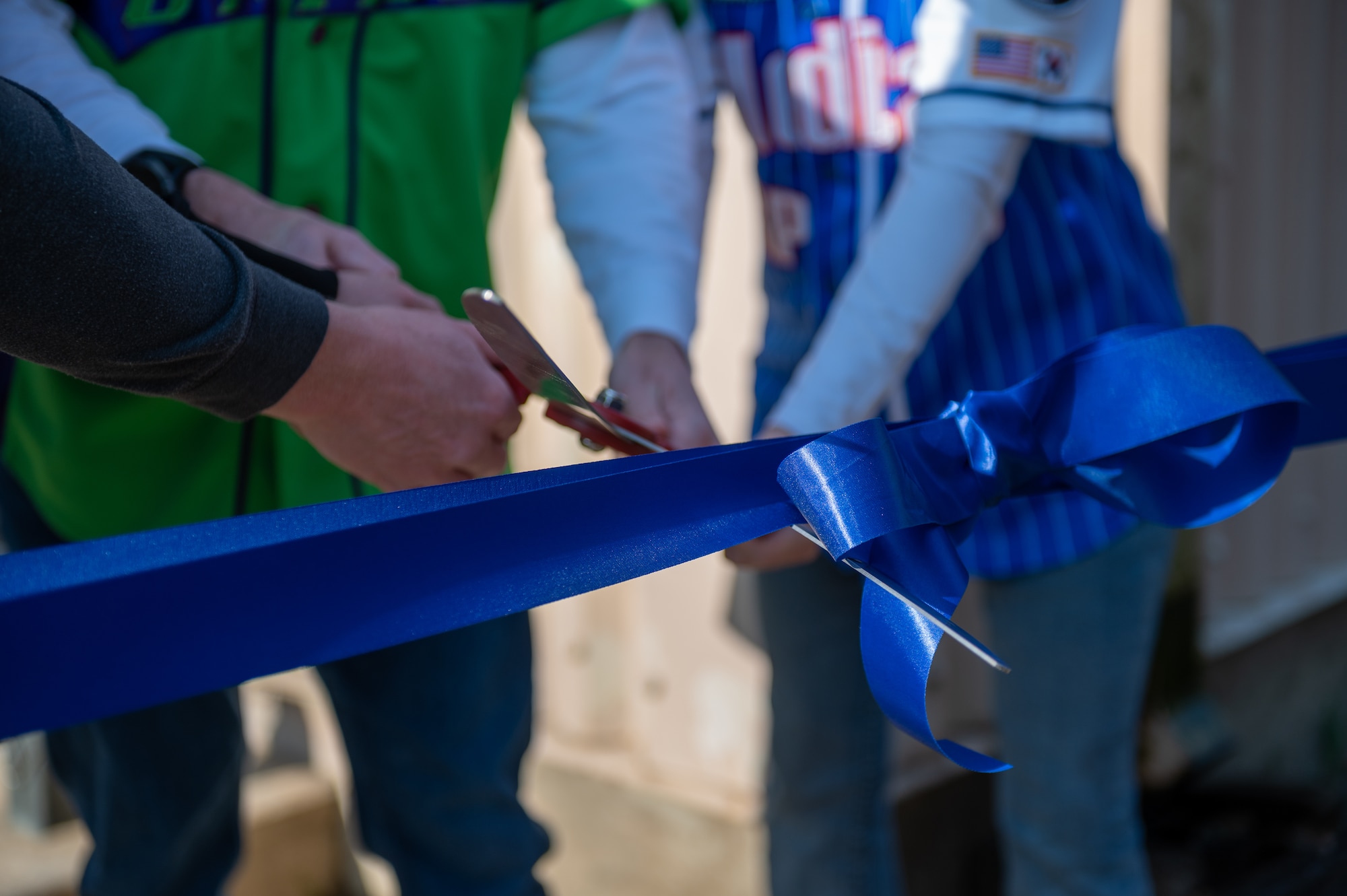 Leadership from the 51st Mission Support Group and 51st Medical Group cut the ribbon for the grand opening of the Base Operational Support Team (BOST)