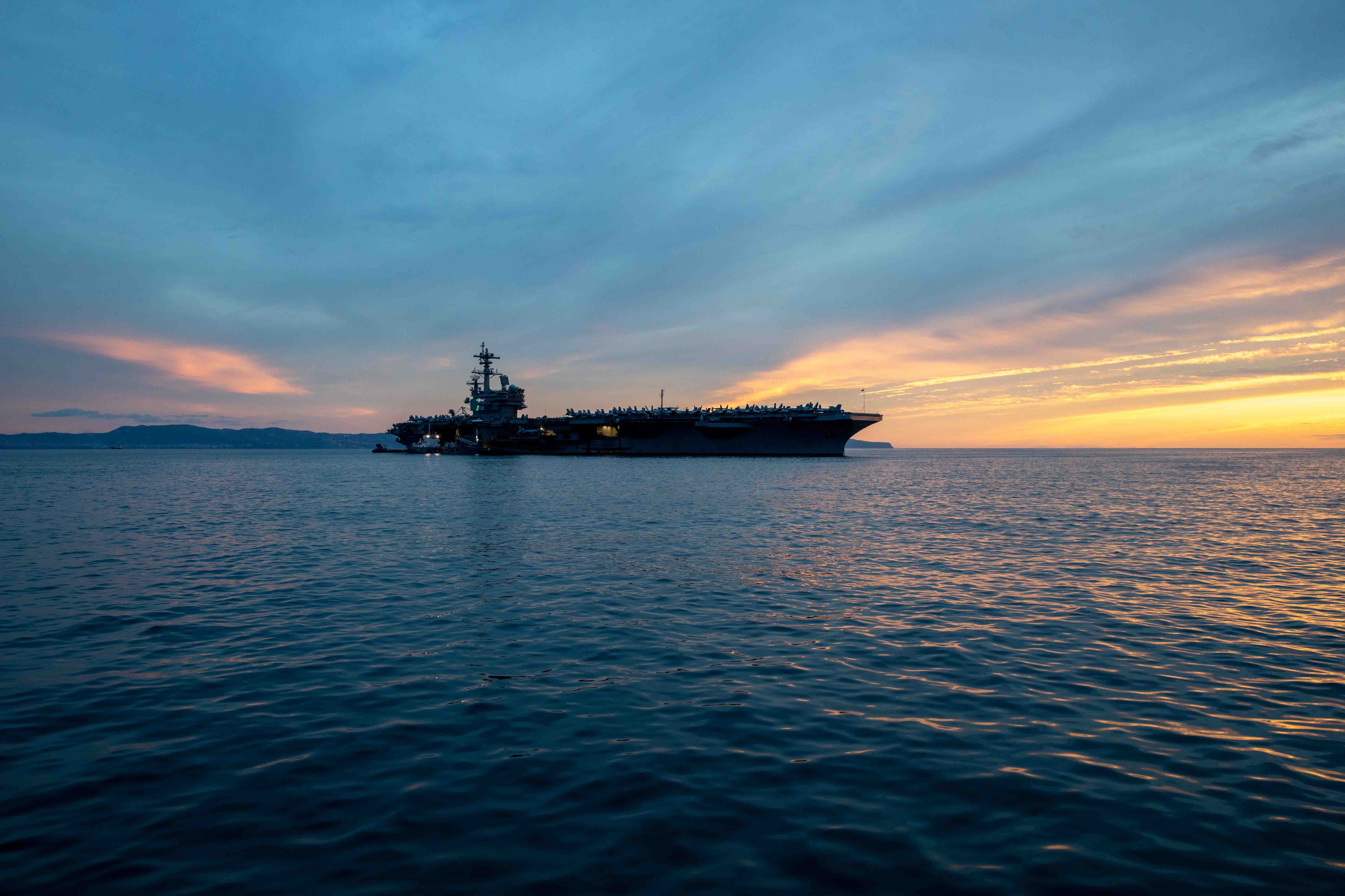 George H.W. Bush Carrier Strike Group Arrives in Naples, Italy