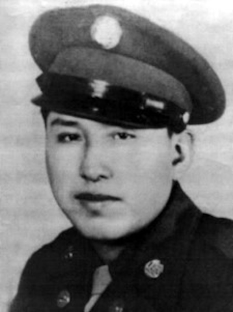 U.S. Army Pvt. 1st Class Melvin Little Bear before deploying to Changbong-ni, South Korea, during the Korean War. The Minnesota National Guard had the honor of supporting his dignified transfer on Sept. 26, 2022 — 71 years after he was missing in action.