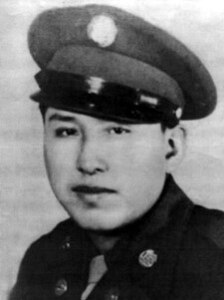 U.S. Army Pvt. 1st Class Melvin Little Bear before deploying to Changbong-ni, South Korea, during the Korean War. The Minnesota National Guard had the honor of supporting his dignified transfer on Sept. 26, 2022 — 71 years after he was missing in action.