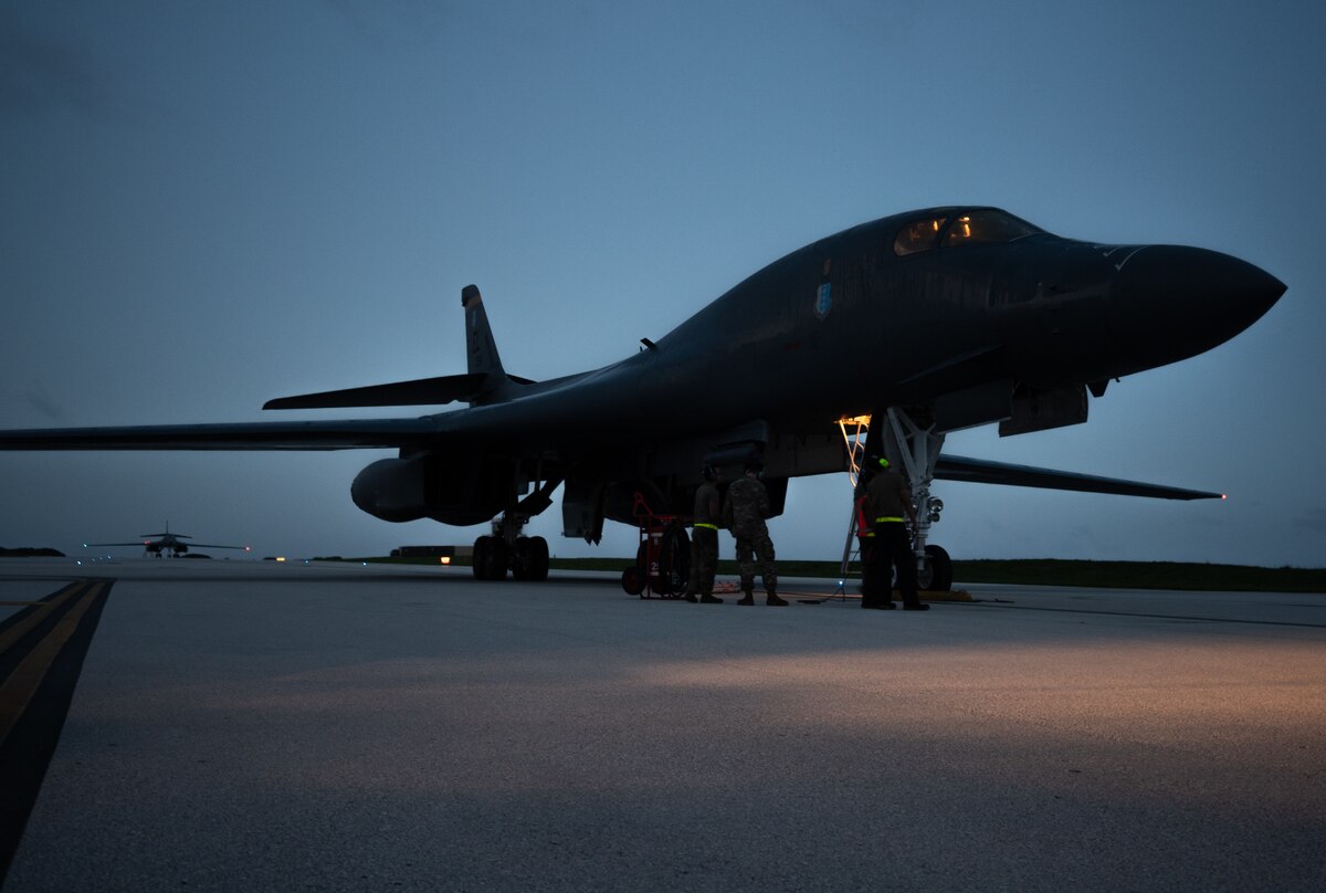 B-1B Lancers conduct Bomber Task Force mission