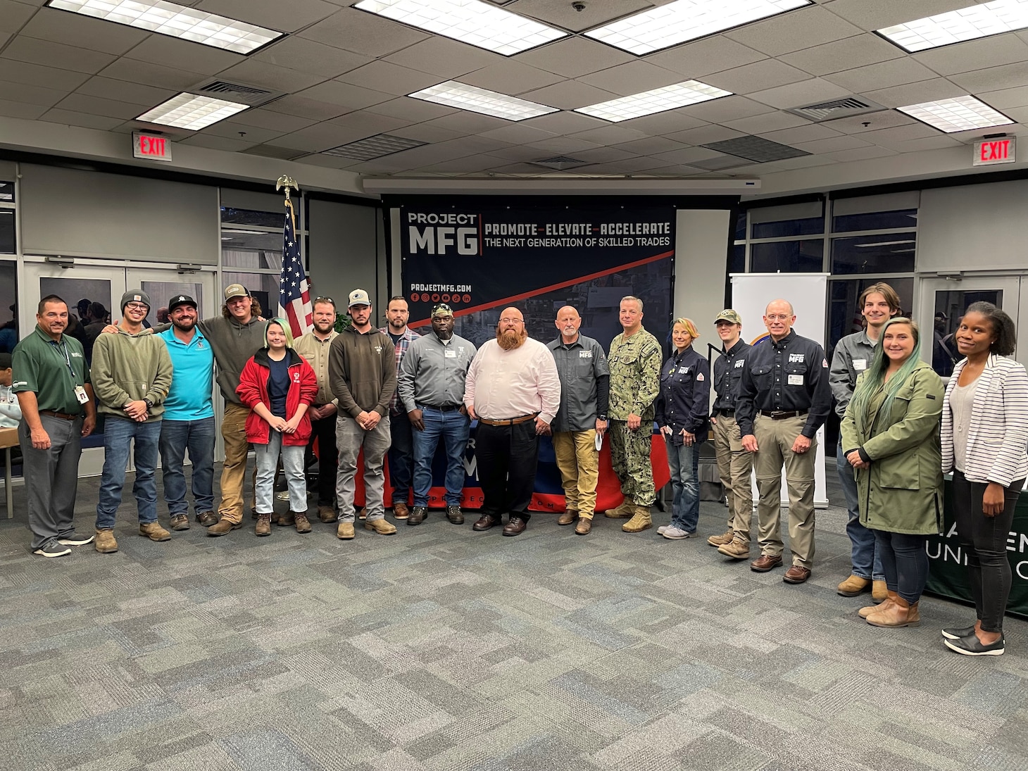 Virginia Talent Pipeline Project’s inaugural Project MFG Welding Competition and Career Discovery Day at the Virginia Peninsula Community College, in Hampton, Va., Nov. 16.