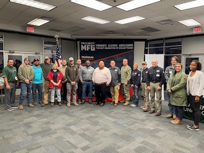 Virginia Talent Pipeline Project’s inaugural Project MFG Welding Competition and Career Discovery Day at the Virginia Peninsula Community College, in Hampton, Va., Nov. 16.