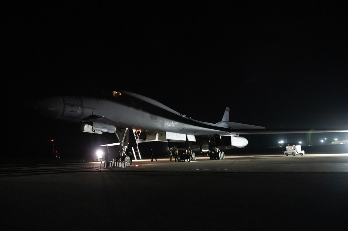 B-1B Lancers conduct Bomber Task Force mission