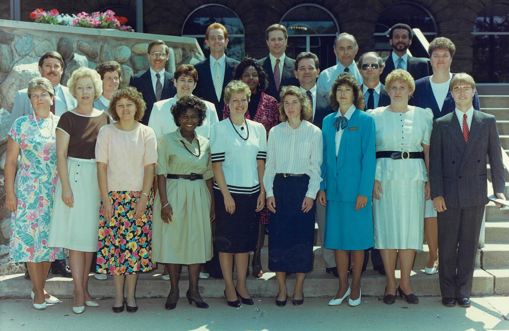 Group photo of the Pathways to Career Excellence Program class in the late 1980s.