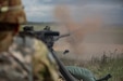 Spc. Jose Vera, a combat engineer with the 863rd Engineer Battalion from Darien, Illinois, fires an M2 machine gun during a familiarization range July 20, 2022, at Fort McCoy, Wisconsin. The 78th Training Division conducted the range as part of Warrior Exercise 78-22-02 July 16-30 in order to build Warfighter collective readiness and prepare units to execute missions in support of Unified Land Operations. (U.S. Army photo by Staff Sgt. Sarah Zaler)