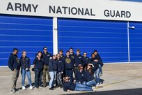 Junior ROTC cadets from Gloucester High School visit the Virginia National Guard’s Army Aviation Support Facility for a tour and information session Nov. 8, 2022, in Sandston, Virginia. The event, organized by recruiters from the Virginia Army National Guard’s Recruiting and Retention Battalion, included 18 naval JROTC cadets, all juniors and seniors, who received an overview of the U.S. Army and the capabilities of the Virginia National Guard’s Army aviation assets before touring the maintenance facility and a UH-60 Black Hawk helicopter. (U.S. Army National Guard photo by Sgt. 1st Class Terra C. Gatti)