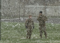 Army Reserve Soldiers cross the Ohio River during weekend training