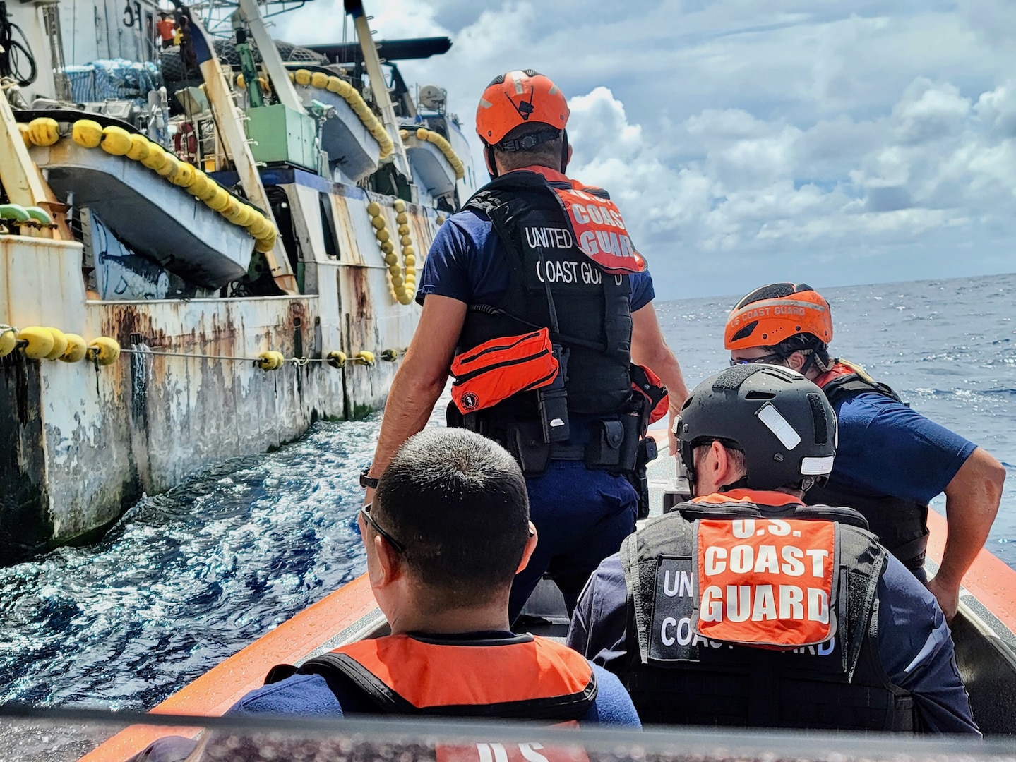 U.S. Coast Guard conducts medical evacuation of fisherman in Federated States of Micronesia