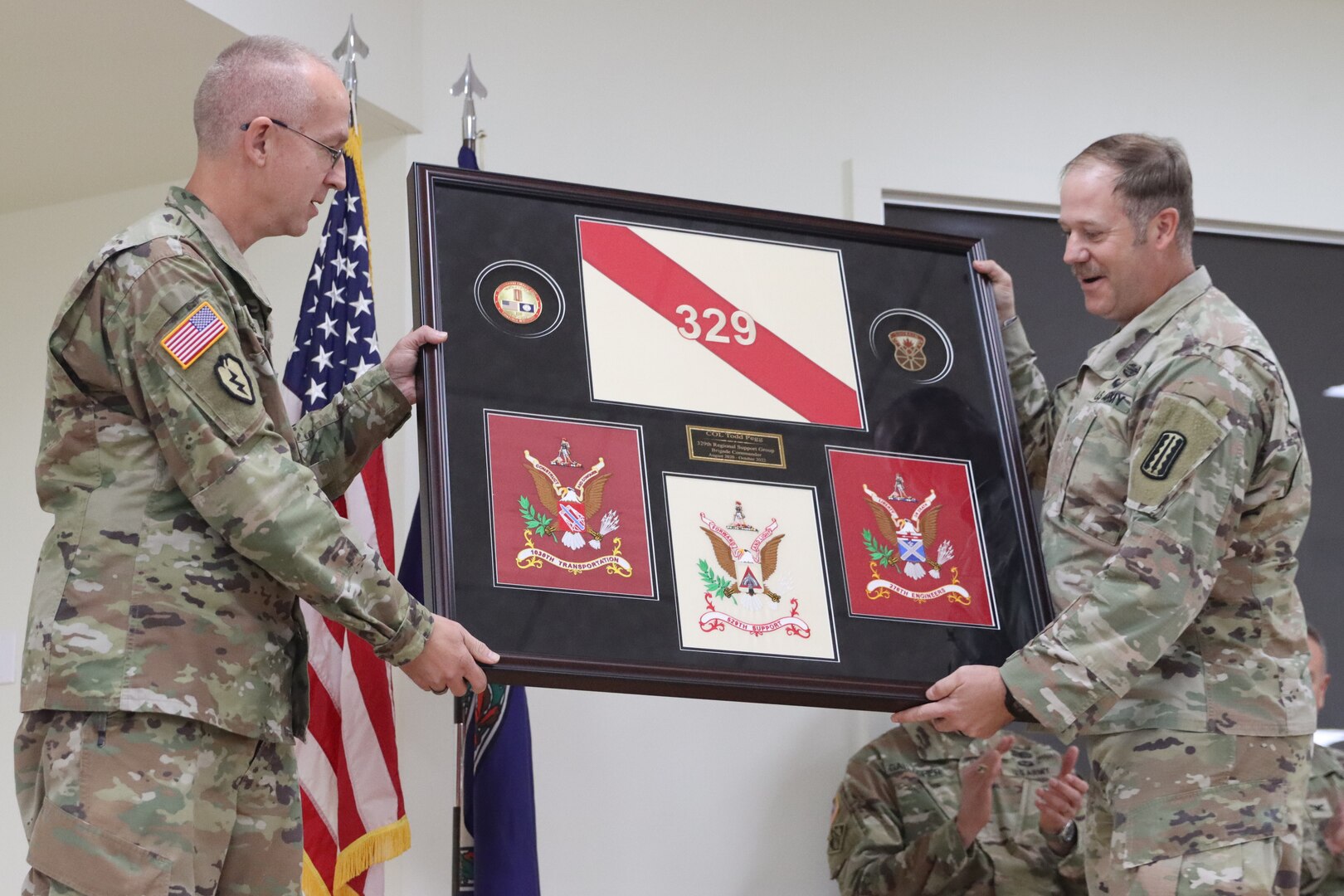 Rohler succeeds Pegg as 329th RSG commander