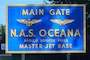 NAS Oceana main gate sign
