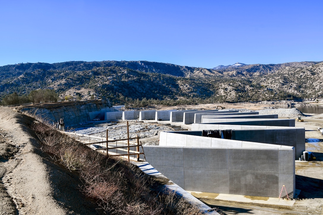 Isabella Dam Labyrinth Weir and Emergency Spillway