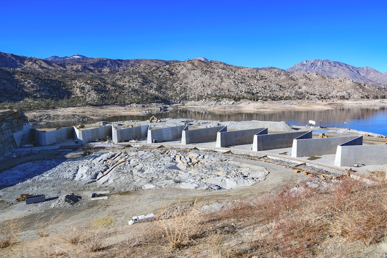 Isabella Dam Labyrinth Weir and Emergency Spillway