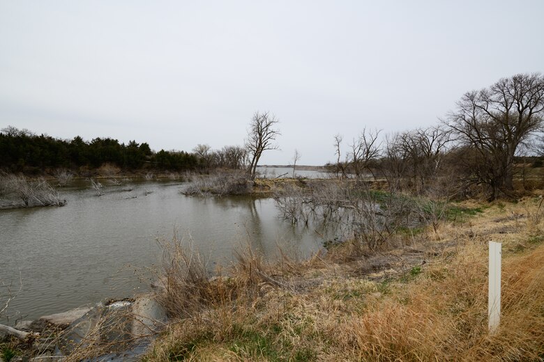 One area at Harlan County Lake, Nebraska, covered by aquatic restoration actions in the series of actions needed to bring improvement for fish and other species improved habitat taken April 27, 2022, photo by Leigh Mitchell, Project Manager for USACE Kansas City District.
