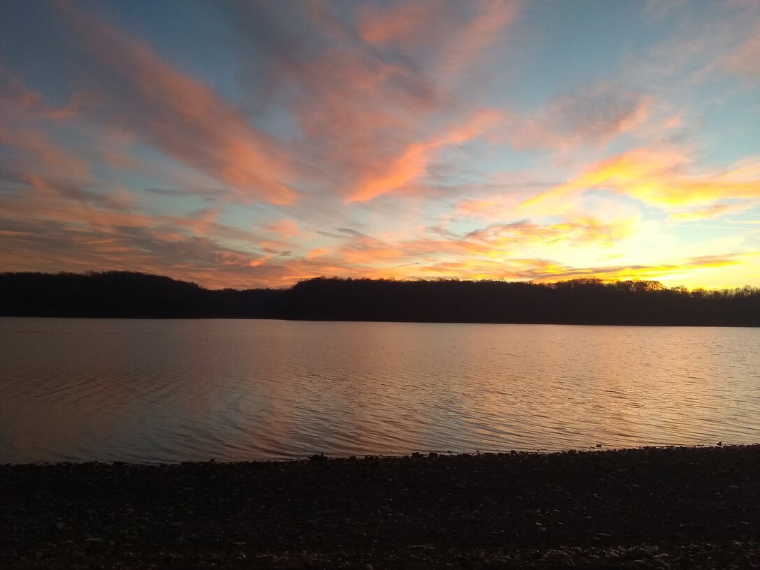 A peaceful sight to see as the sun rises casting beautiful colors across the sky over Green River Lake in Campbellsville, Kentucky, Nov. 29. | Photo of the Week | Photo by Lori Bell