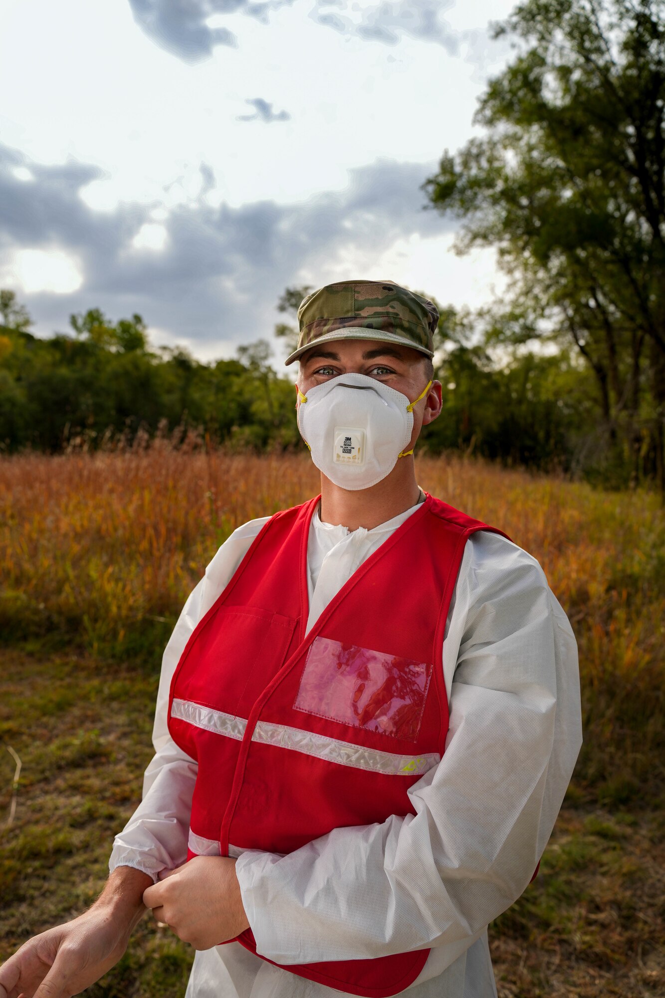 Airmen with the 114th Fighter Wing Force Support Squadron practice search and recovery procedures in various terrain during a field exercise during October’s Unit Training Assembly at Great Bear Recreation Park, Sioux Falls, South Dakota, Oct. 1, 2022. During the training, individuals used meticulous search methods to locate items that may be found in a real-world situation like personal effects and human remains. (U.S. Air National Guard photo by Staff Sgt. Jorrie Hart)