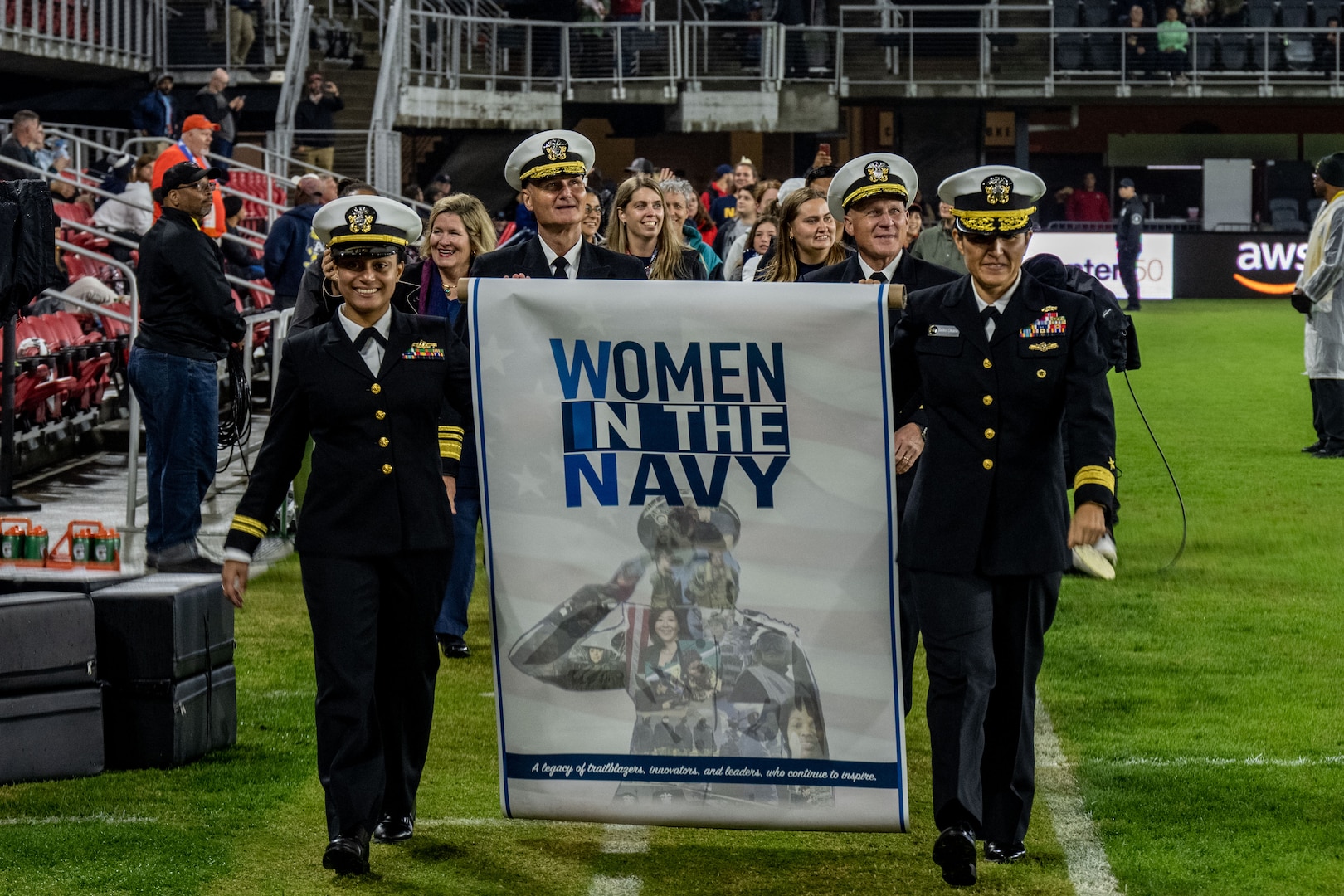 Women in the Navy Recognized at Washington Spirit Game >Naval Sea Systems Command >News
