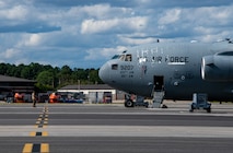 Airman recovers a C-17 Globemaster III.