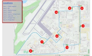 Courtesy graphic of Keesler's shuttle route. (courtesy graphic)