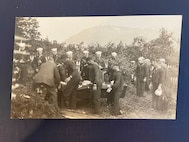 Funeral of Coast Guardsman from CGC Unalga in Alaska, circa 1921.