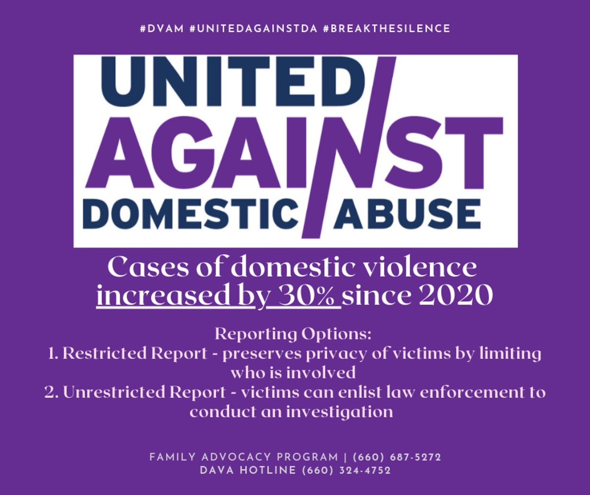 Cases of domestic violence increased by 30% since 2020.
