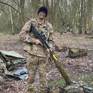 Cadet Jack Milenski knocked a long-time goal off his bucket list when he spent the spring of his sophomore year training alongside the British Army in the United Kingdom. Milenski, enrolled in the Virginia Army National Guard’s Simultaneous Membership Program and now a junior at the Virginia Military Institute, experienced a semester abroad at the University of Salford, outside Manchester, England.