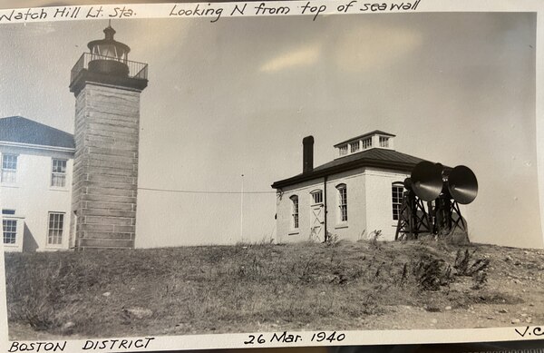 Watch Hill Light Station, Rhode Island, 26 March 1940