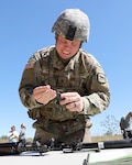 U.S. Army Sgt. Braxton Farmen, 740th Transportation Company, South Dakota Army National Guard, assembles a weapon during the 152nd Combat Sustainment Support Battalion’s first Best Squad Competition at Dakota Nature Park in Brookings, S.D., Sept. 11, 2022. The competition challenged seven squads of Soldiers from each of the 152nd's associated units mentally, physically and technically using multiple tasks focused on core Soldier skills.