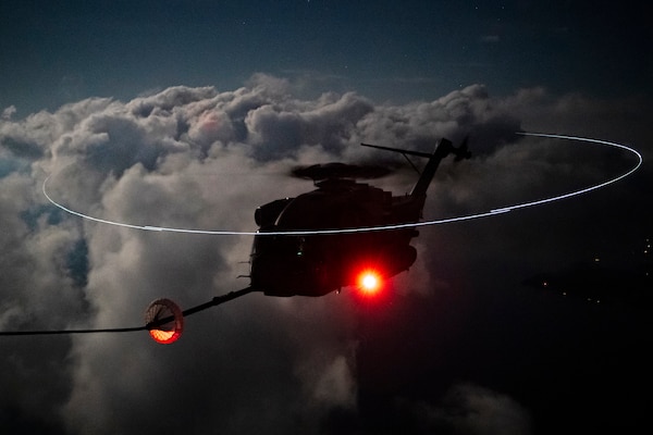 CH-53K First Night Air to Air Refueling, 23 June 2021, NAS Patuxent River, Md.
