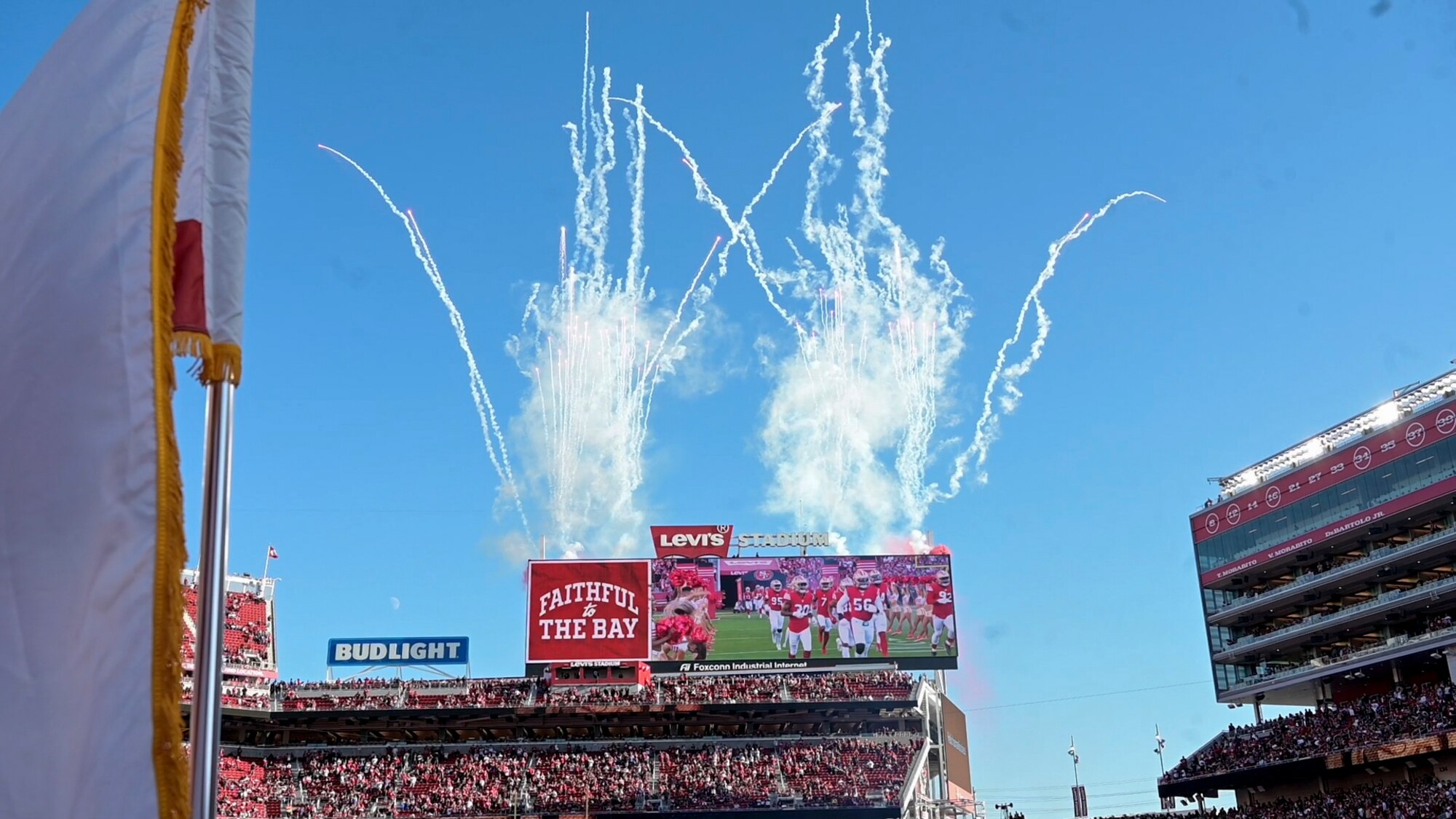 The 412th Test Wing launched 419 Flight Test Squadron's B-1B Lancer from Edwards Air Force Base, California, to conduct a flyover during NFL Monday Night Football's San Francisco 49ers vs Los Angeles Rams game at Levi's Stadium, October  3.