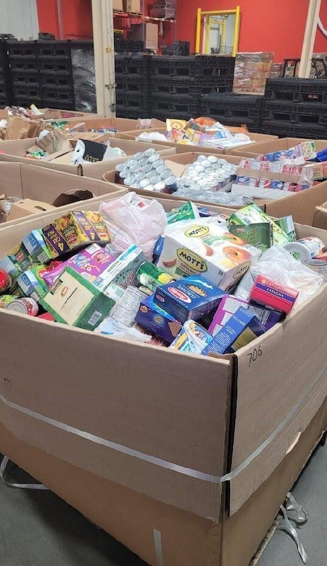 The Maryland Food Bank received 19,000 pounds of donations.