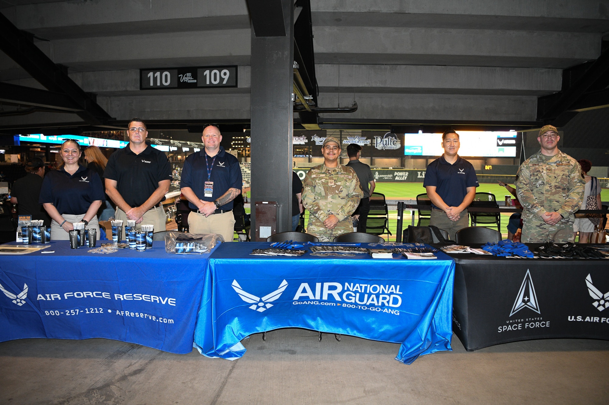 Recruiters pose for a photo