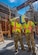 U.S. Air Force Tech. Sgt. Justin Rico, 633d Civil Engineer Squadron Fire Department station chief, points to examine elements of the Hampton Roads Bridge-Tunnel at the South Island excavation site, Hampton, Virginia, Sept. 25, 2022.