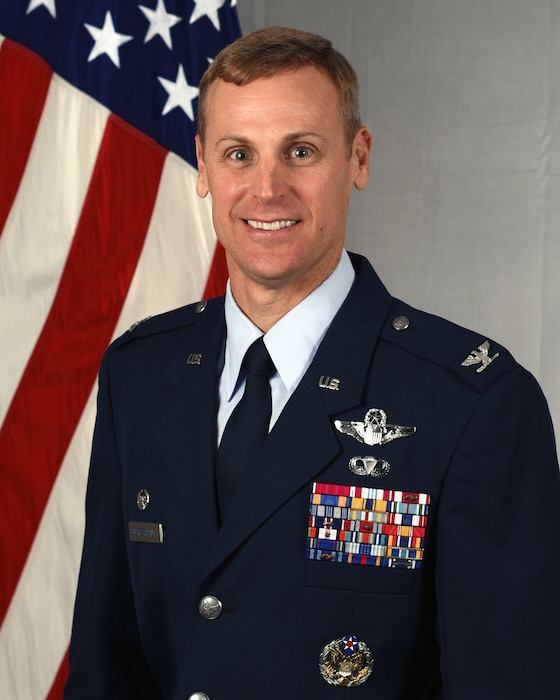 Photo of the 325th OG commander