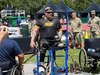 Sgt. Brian "Big Country" Conwell during discus practice at the 2022 Department of Defense Warrior Games in Orlando Florida.