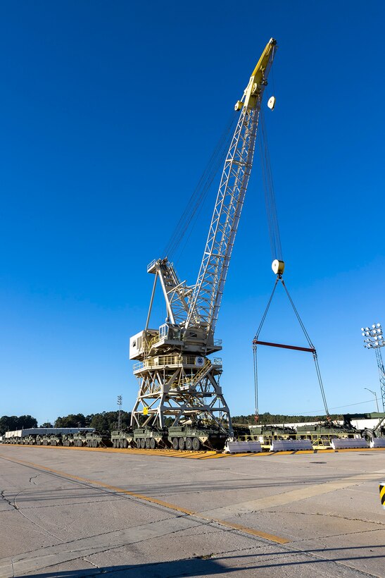 DLA Distribution Anniston receives Army battle vehicles