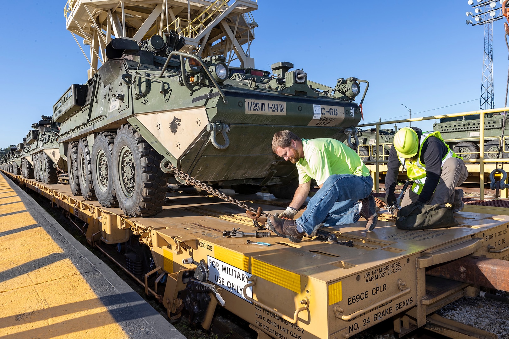 DLA Distribution Anniston receives Army battle vehicles