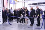 Senior military leaders cut the ribbon at the Navy’s new Additive Manufacturing Center of Excellence (CoE), located within the State of Virginia’s Center for Manufacturing Advancement on the Institute for Advanced Learning and Research’s campus in Danville, Virginia., Oct. 5.
