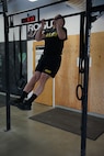 2nd Lt. James Royals, an infantry officer with 1st Battalion, 297th Infantry Regt., finishes the pull-up portion of the baseline physical fitness test given during the annual wellness camp held at Camp Carroll, Joint Base Elmendorf-Richardson, Alaska Aug. 29, 2022. The annual wellness camp focuses on the Army’s Holistic Health and Fitness concept and prepares Soldiers to maintain an overall healthy lifestyle. (Alaska National Guard photo by Staff Sgt. Katie Mazos-Vega)