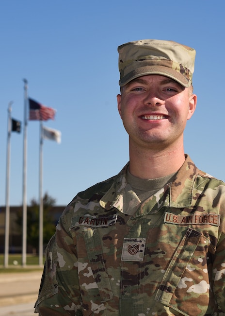 Outdoor photo of Technical Sgt. Thomas Garvin.