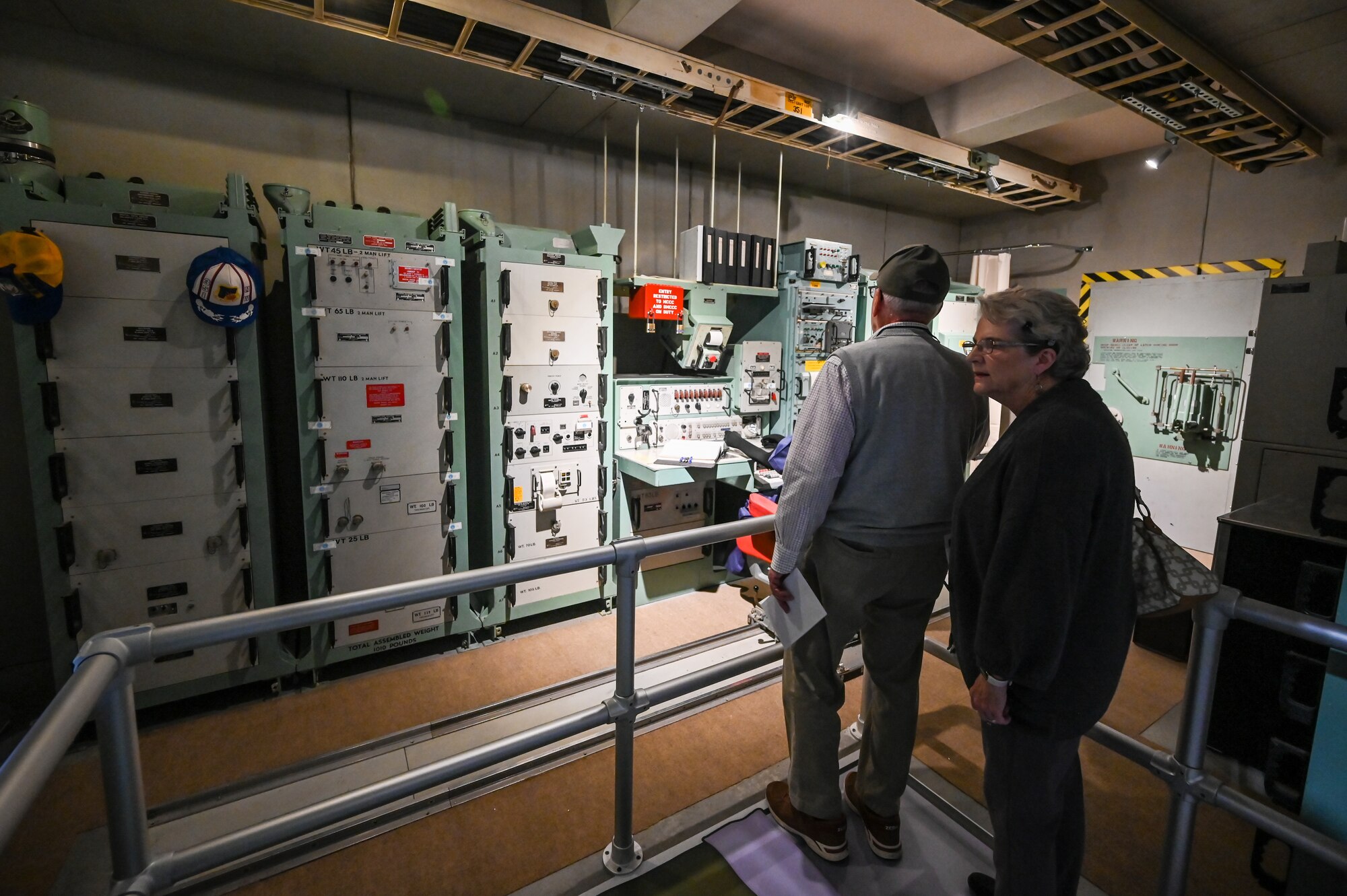 Visitors view the Hill Aerospace Museum's newest exhibit.