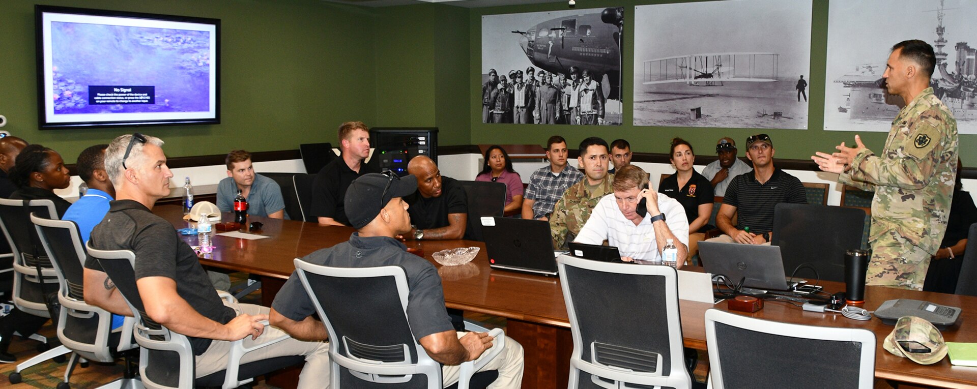 Army Security Force Assistance Brigade visits DLA Aviation Richmond.