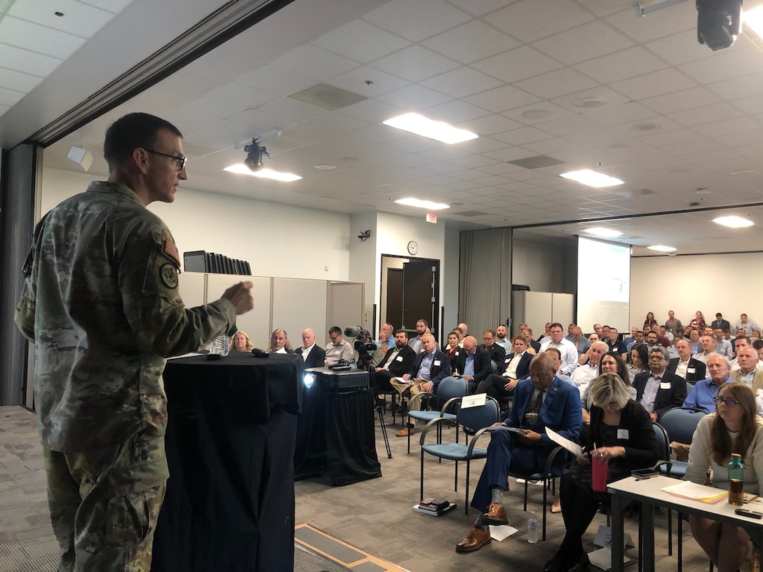 U.S. Army Corps of Engineers (USACE) Galveston District Commander Col. Rhett A. Blackmon welcomes guests and non-federal sponsors to the Fall 2022 Stakeholder Partnering Forum (SPF), October 6, 2022.

The forum helps the Galveston District identify opportunities to better support stakeholder commitments and emerging interests for Planning Studies, Preconstruction, Engineering and Design, Construction, Operations and Maintenance. It also serves as an opportunity for non-federal sponsors, customers, and agency partners from along the Texas coast to network and exchange ideas on ways the Galveston District can improve value delivery to the nation across its civil works projects and regulatory business lines.