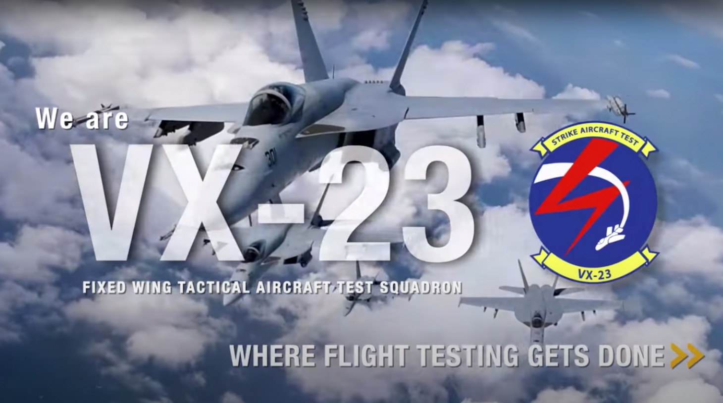 VX-23 Fixed Wing Aircraft Test Squadron Graphic