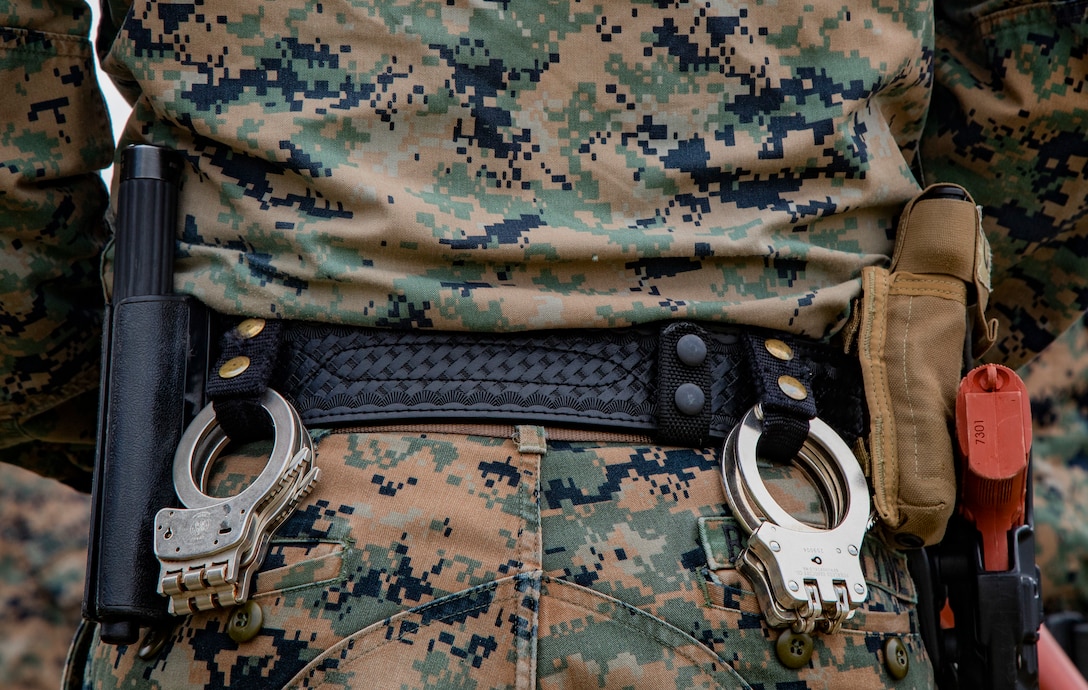U.S. Marines participate in an active shooter training, Camp Foster, Okinawa, Japan, Nov. 26, 2019. Marines with PMO conducted the training to ensure readiness and reliability in the event of an active shooter.