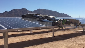 Nellis Air Force Base Solar Cleaning Robot